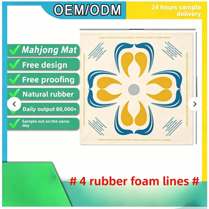 Tapis de Mahjong personnalisable avec logo, antidérapant et insonorisant, 31,5 x 31,5 pouces, pour Mahjong, Poker, Domino - Product Image 6