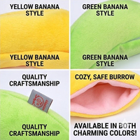 Plateforme de couchage confortable toutes saisons pour petits animaux, lit suspendu créatif en forme de banane pour hamsters, en polyester écologique