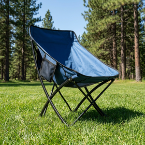 Chaise pliable légère en acier, respirante, écologique, avec sac de transport, mobilier d'extérieur, jardin, camping, plage, rangement portable - Product Image 2