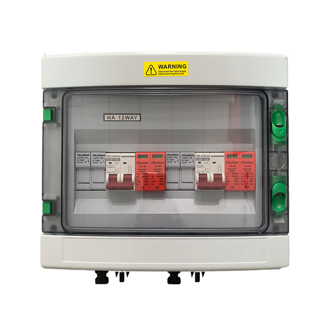 YanGao PV Power Solar System AC/DC Circuit Breaker Distribution Box Steel Sheet ABS 500V Rated Voltage for Outdoor/Industrial