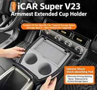 Compatible avec les accessoires ICAUR V23 : Boîte de rangement étendue pour bouteille d'eau, amélioration de l'intérieur, boîte de rangement multifonctionnelle.