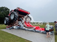 Vente flash : toboggan aquatique gonflable commercial pour enfants, château gonflable avec toboggan, château gonflable Monster Truck