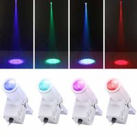 Mini projecteur LED 15W avec télécommande, tension universelle, matériau en verre, 512 couleurs, faisceau lumineux pour KTV/bar et décoration de pièce