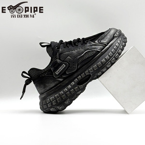 Empire Pipe Zapatillas deportivas gruesas para hombre con punta redonda y cordones, transpirables, con suela de goma, zapatos deportivos de moda - Product Image 1
