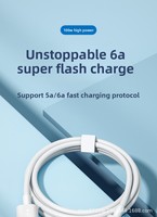 Kabel Data Ponsel Tipe-C 5A Siap Kirim Grosir untuk Pengisian Daya Super Cepat 66W/100W/120W