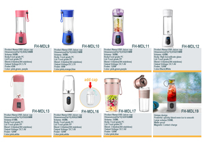 Nhà máy trực tiếp xách tay trái cây máy ép trái cây cup với BPA free USB có thể sạc lại máy xay sinh tố với 120 Wát điện mạnh mẽ - Product Image 6