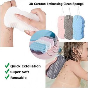 3D Melamine Resin Sponge Exfoliating Bath <b>Scrubbing</b> Sponge Soft Body Scrubber Shower <b>Brush</b> Dead Skin Remover High Water - Product Image 4