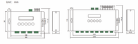 Contrôleur LED Ethernet SPI/DMX 16 ports 2 x 512 canaux, contrôleur de pixels LED BC216, protocole Artnet/sacn DMX, contrôleur DMX pour éclairage de scène