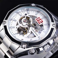 Montres mécaniques automatiques de luxe de haute qualité pour hommes, montres-bracelets sportives à squelette ajouré, style business et mode