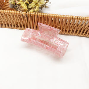 Pinza de garra transparente grande elegante, garra de acetato para el cabello, accesorios para el cabello geométricos hueca con temperamento Simple, gran oferta - Product Image 5