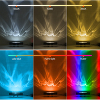 Projecteur LED intelligent extérieur étanche IP65 en aluminium, effet vague d'eau, lumière de projection 3D dynamique couleur, pour éclairage paysager mural