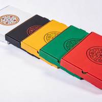Boîtes à pizza personnalisées directement de l'usine, imprimées en couleur, en kraft, avec doublure en aluminium, pliables, jetables, pour emporter