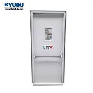 Top Quality Fireproof Security Stable Fire Rated Steel Door For Metal Building