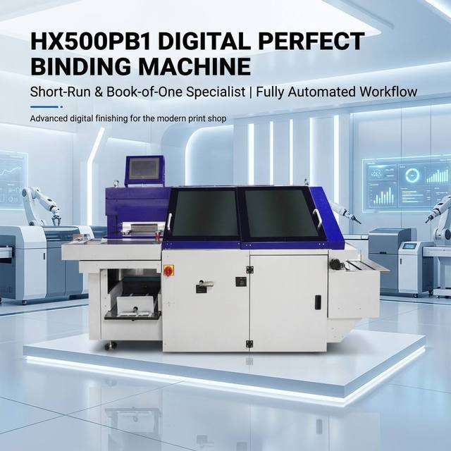 Industrial Digital Perfect Binder with Touchscreen for 1-50mm Thickness 500 Cycles