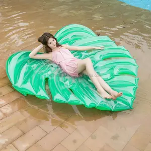 फैक्टरी कस्टम पत्ती Inflatable पानी के गद्दे स्विमिंग पूल हवा बिस्तर