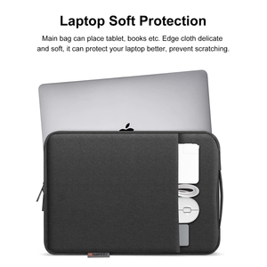 <span class=keywords><strong>Mejor</strong></span> venta HAWEEL Laptop Sleeve Case Zipper Maletín Bolsa con asa para 15-16,7 pulgadas Laptop Tablet Case Bolsa de transporte - Product Image 3