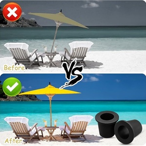Anillo de silicona para orificio de sombrilla de mesa de patio, cono estabilizador para piscina, para orificios de 2-2.5 pulgadas o adaptador de 1.5 pulgadas - Product Image 2