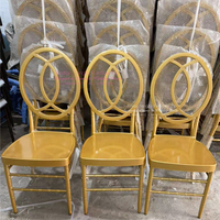 Offre Spéciale en vrac personnalisé table et chaises de banquet en métal et empilables pour événements en plein air pour mariage