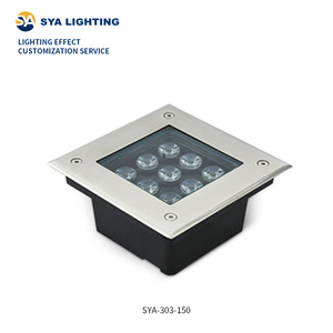 SYA-303 <span class=keywords><strong>sol</strong></span> extérieur en acier inoxydable encastré <span class=keywords><strong>Led</strong></span> lampes souterraines jardin carré lumière creusée petite quantité minimale de commande - Product Image 1