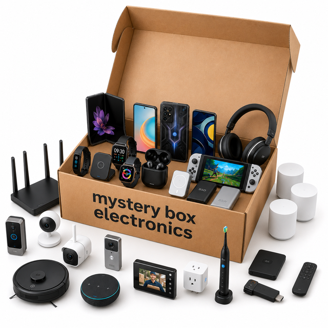 Smartwatch Mystery Box Mystery Box 100% Phone Christmas Mystery Box a Low MOQ LED Night Light Webcam Classroom Reward Hot