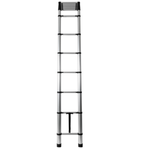 Échelle télescopique en aluminium extra longue de 5,0 m avec barre stabilisatrice, échelle droite extensible robuste pour travaux sur toits hauts EN131 - Product Image 2