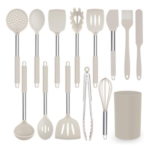 Juego <span class=keywords><strong>de</strong></span> 15 Utensilios <span class=keywords><strong>de</strong></span> <span class=keywords><strong>Cocina</strong></span> <span class=keywords><strong>de</strong></span> Silicona y Acero Inoxidable, Anti-quemaduras, <span class=keywords><strong>de</strong></span> Grado Alimenticio, para <span class=keywords><strong>Camping</strong></span> - Product Image 2