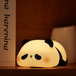 Nuevo diseño, venta al por mayor, gran oferta, luz nocturna de silicona, lámpara de noche LED de animales que cambia de Color de dibujos animados, luz nocturna de silicona, Panda - Product Image 5