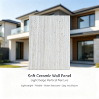 Panel Dinding Batu Lunak Tahan Api dan Tahan Air, Veneer Fleksibel Kustom untuk Real Estat, Dekorasi Eksterior/Interior Mal & Kantor