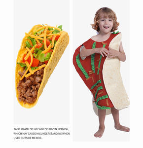 Costume <span class=keywords><strong>de</strong></span> Carnaval Unisexe XXL en Peluche Mascotte <span class=keywords><strong>de</strong></span> Fête <span class=keywords><strong>de</strong></span> Pourim avec Pizza Poulet Mexicain Hot Dog Bacon BaconPizza Poulet Mexicain - Product Image 2