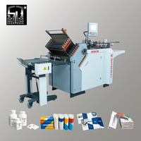 Machine industrielle automatique de pliage de papier Schneider avec alimentation par aspiration sous vide et détection double feuille pour brochures et dépliants commerciaux