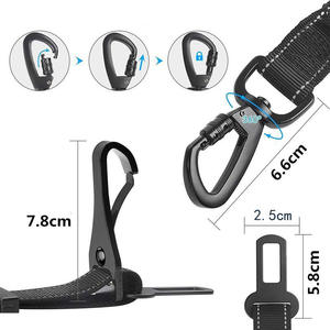 Cinturón de seguridad para perros 3 en 1, ajustable, para mascotas, perros, gatos, coche, cinturón de seguridad, arnés de cinturón de seguridad de vehículo de nailon reflectante para perros pequeños, medianos y grandes - Product Image 6