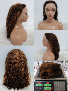 Promoción Letsfly, Peluca Frontal Bob de Encaje 13x4 con Cabello Rizado Roma, Densidad 200%, Cabello Remy Brasileño, Peluca de Cabello Humano 100% Rizado Roma - Product Image 3