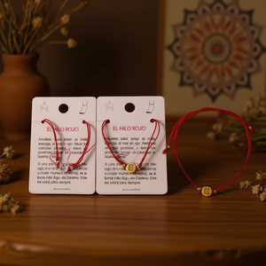 Bracciale Charm Angelina El Hilo Rojo in Acciaio Inossidabile, Gioiello di Moda per Donne, Regalo in Stile Religioso - Product Image 4