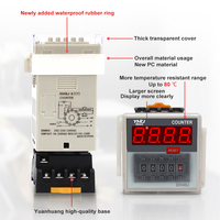 Compteur numérique à relais DH48J-11A avec entrée de signal de contact/capteur à 11 broches, fonction de mémoire de panne de courant 12V à 380V avec socle