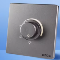 Interrupteur variateur moderne NUOPIN GZ05 de haute qualité pour éclairage LED, motif personnalisable, alimentation facile, installation facile, utilisation intérieure/extérieure