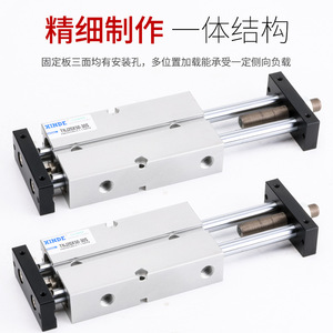 กระบอกลมแบบปรับระยะชักได้ TNJ แบบสองเพลา สองก้าน ขนาด 10/16/20/25/32*20/30/50/75-10-30 สำหรับอุตสาหกรรมการเกษตร ลูกสูบแบบแกนกลาง - Product Image 4