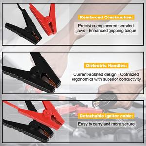 Arrancador de Coches de 13.5V 30A para Batería de Iones de Litio <span class=keywords><strong>Dewalt</strong></span> de 20v DCB200, con Cables de Arranque y Abrazaderas, Cargador de Coche - Product Image 4