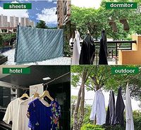 Séchage de voyage ligne de corde intérieure et extérieure anti-dérapant coupe-vent lanière de voyage randonnée ligne de vêtements réglable accessoires de Camping