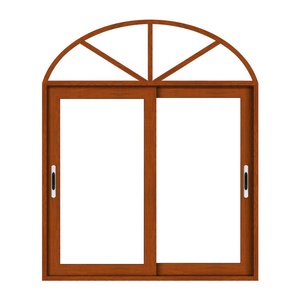 Fenêtre en aluminium à double vitrage anti-ouragan, design arche à persiennes battantes, à rupture de pont thermique, personnalisable pour maison et villa, prix usine - Product Image 4
