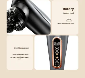 Mayorista Masajeador Inalámbrico Vibración Tejido Profundo Pistola de Masaje Muscular Corporal Cintura Masaje Corporal Martillo Muscular para Espalda y Hombro - Product Image 5