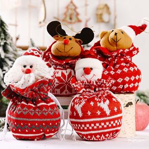 Bolsas de Regalo Navideñas con Cordón, Bolsas de Algodón Navideñas, Bolsas de Papá Noel y Renos, Bolsas de Regalo para Navidad - Product Image 3