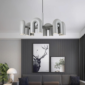 Lampe suspendue Cloud Style B, abat-jour en polystyrène haute densité, <span class=keywords><strong>luminaire</strong></span> de plafond en métal, salle à manger, îlot de cuisine, vente en gros, usine, LED - Product Image 2