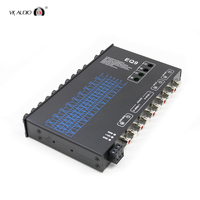 Système audio de voiture VK EQ9 9 bandes EQ, 6 canaux, crossover passif, égaliseur de subwoofer, classe AB, séparation 4 canaux