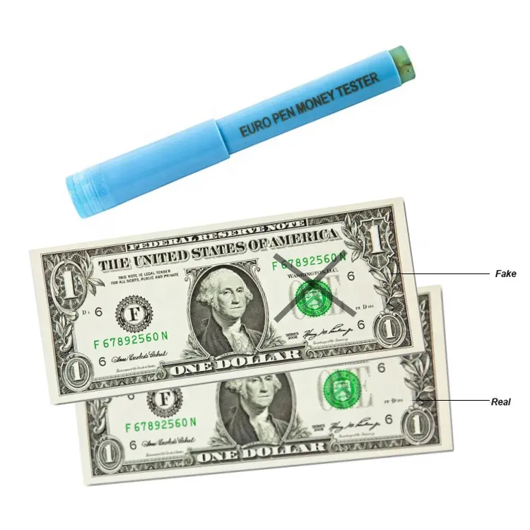 DC-1379 Counterfeit detector Pen Small Footprint Lightweight money detector mark pen Money Checker Pen