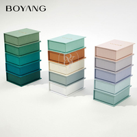 Boîtes à bijoux personnalisées avec logo imprimé, recyclables, en forme de livre, pour boucles d'oreilles, colliers, avec pochette