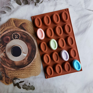 <span class=keywords><strong>Moule</strong></span> à pâtisserie professionnel en silicone, 20 cavités, forme ovale, pour chocolats, truffes, mousses, financiers, gâteaux, puddings et confiseries - Product Image 2