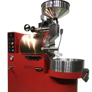 Factory Direct Supply Commerciële Koffiebrander 3Kg, Volledige Stad Lpg Propaan Industriële Koffiebranderij Machine