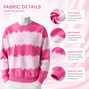 Sudadera <span class=keywords><strong>de</strong></span> Trabajo con Cuello Redondo, Tie-Dye, Manga Larga, Antibacteriana, Sin Costuras, con Degradado <span class=keywords><strong>de</strong></span> Color Sólido, para Minoristas y Cafeterías - Product Image 3