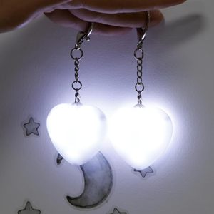 Customizable Logo Heart-Shaped ABS Material Sensor Night Light Keychain with <b>USB</b> Powered Touch Control Glowing Small - Product Image 3