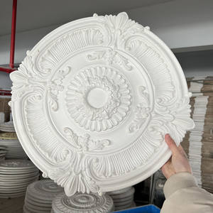 HN-390 Medaglione Rotondo in PU per Soffitto, Finto Illuminazione per <span class=keywords><strong>Lampadari</strong></span>, Materiale Durevole in Poliuretano - Product Image 3